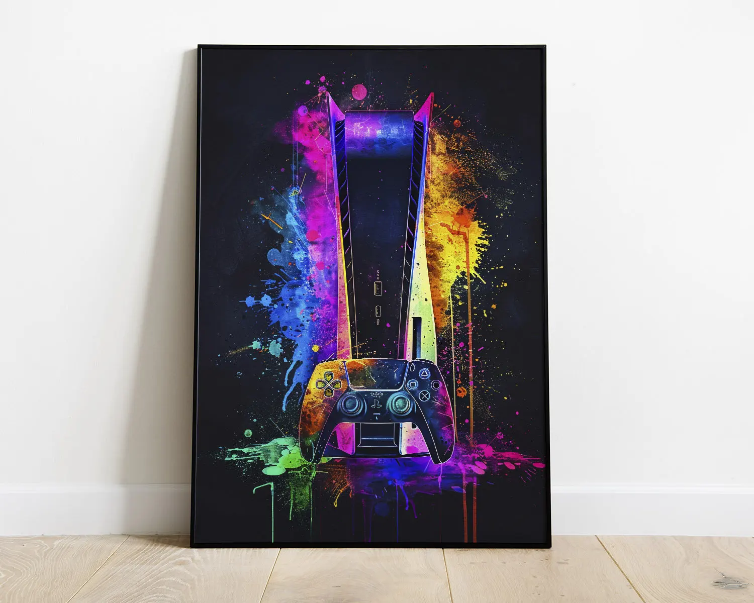 Watercolor Neon Video Game Pos - Video Gaming & Esports Usd Acc 评论和价格