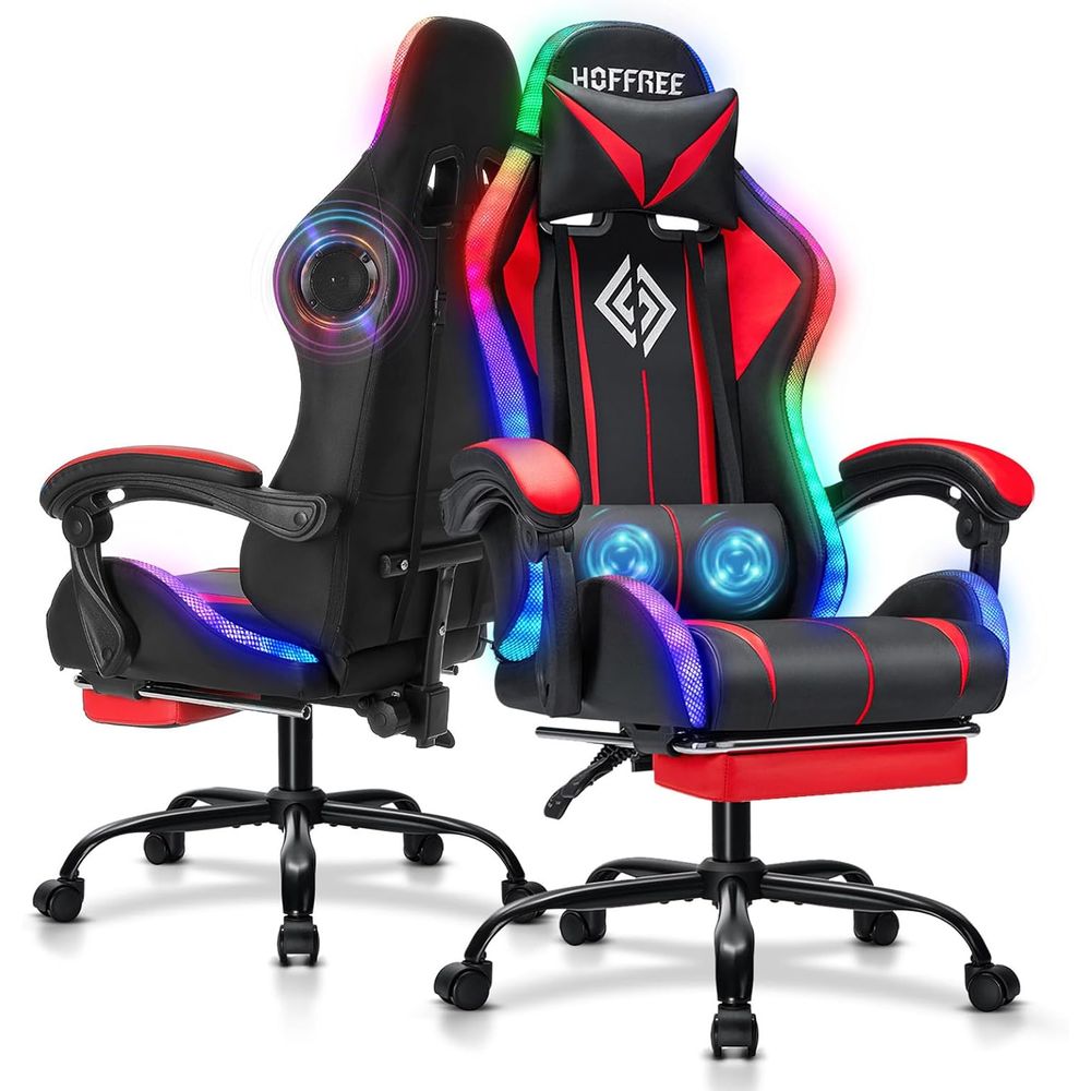 RGB Gaming Chair with Bluetoot - Video Gaming & Esports Usd Acc 评论和价格