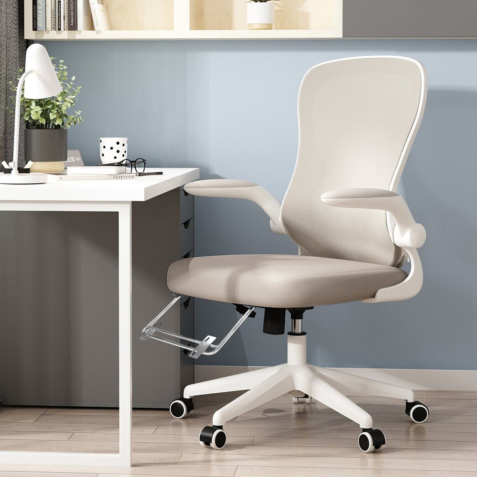 2Pcs Adjustable Retractable Fo - Footrest Under Desk 评论和价格